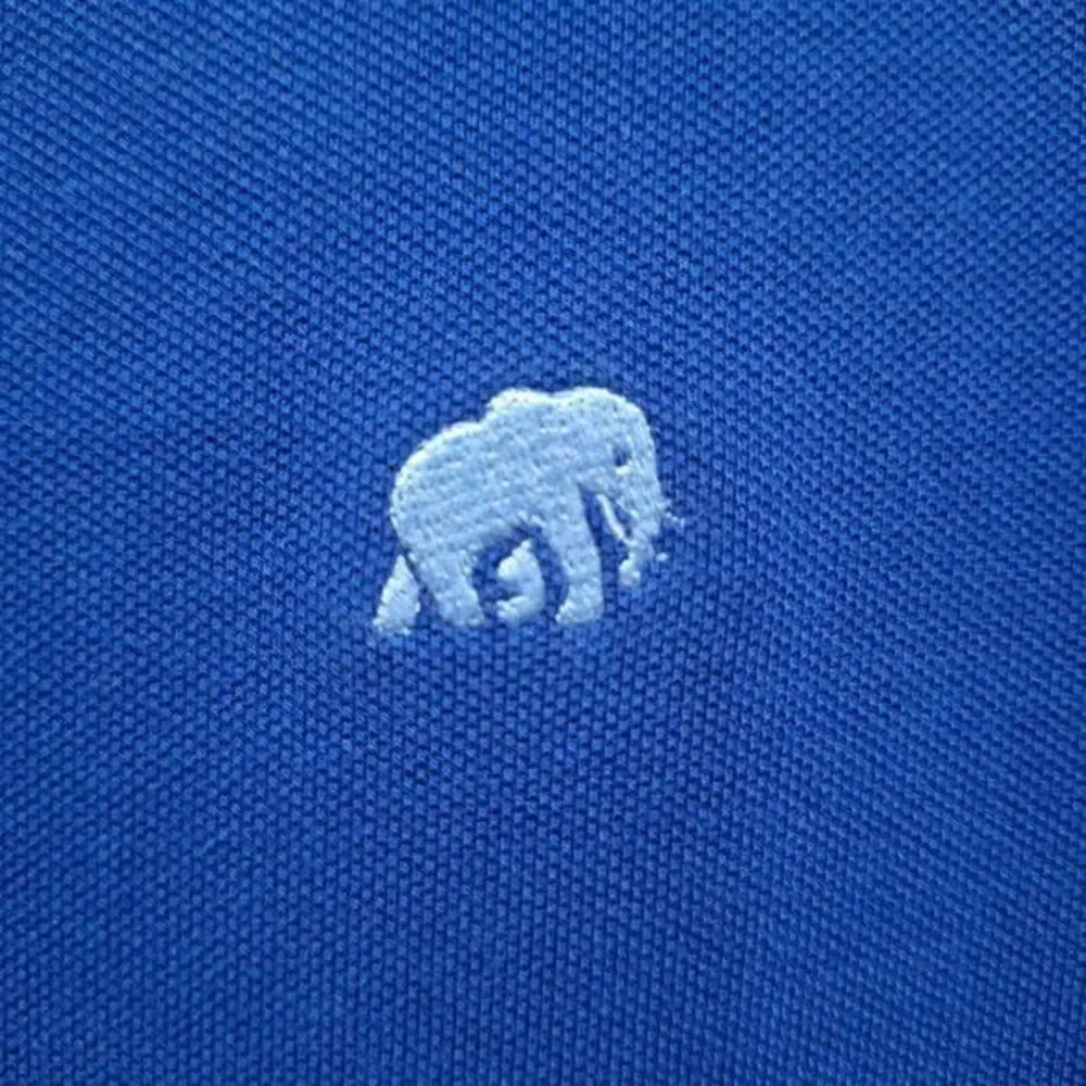 Banana Republic Polo Short Sleeve For Men Classic Cut Size L Royal Blue Embroide
